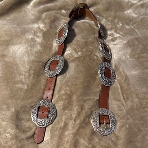 Brighton Vintage Concho Leather Belt